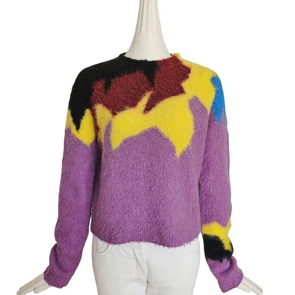 LOEWE INTARSIA CREWNECK SWEATER (L) - Picture 1 of 9